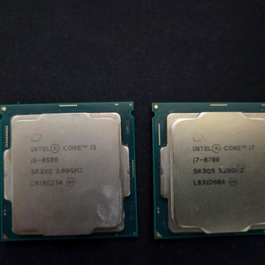 (무료배송)고장난 i7 8700, i5 8500 cpu