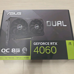 ASUS DUAL RTX 4060 그래픽카드