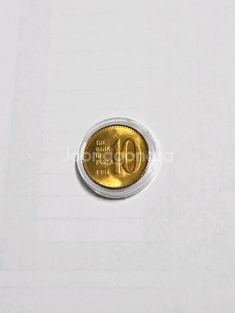 발행량10만개의81년10주 미사용--0