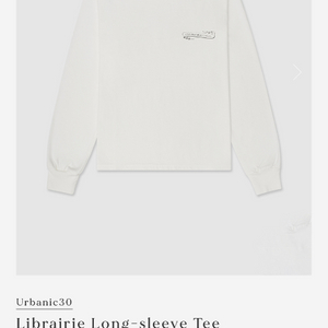 얼바닉30 Librairie Tee 아이보리 새상품