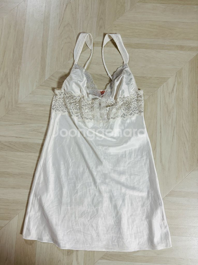 [세탁새상품]에블린 새틴 슬립 파자마 화이트 S--3