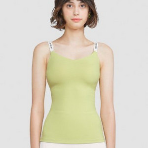 [한철착용]안다르 로고 브라탑 탱크탑 그린 S