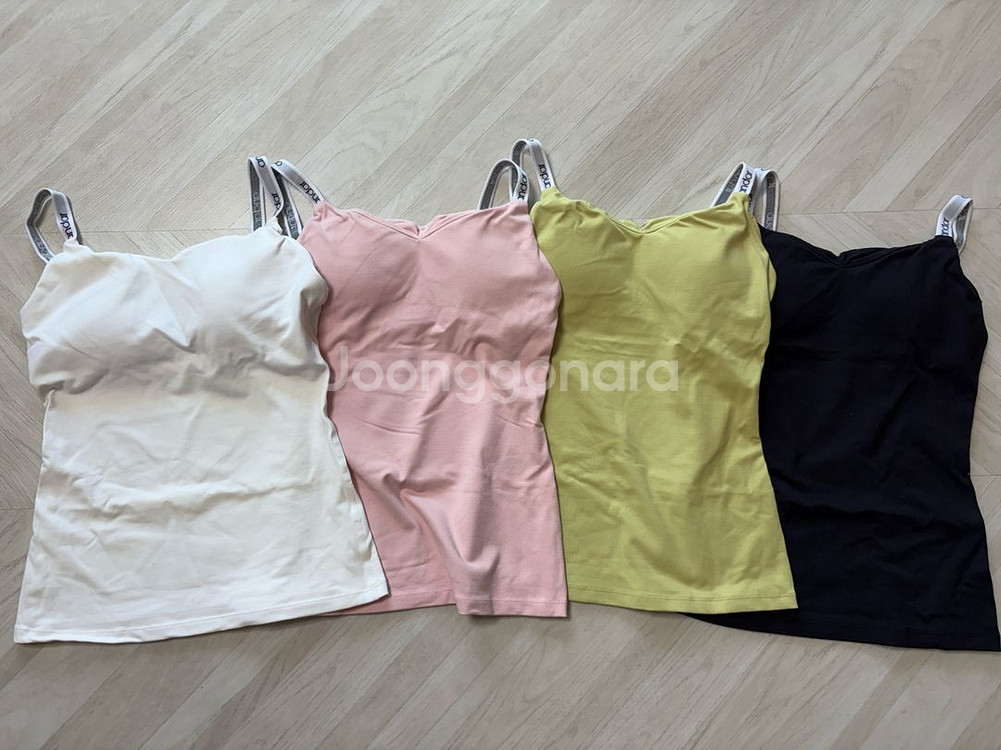 [한철착용]안다르 로고 브라탑 탱크탑 블랙 S--3