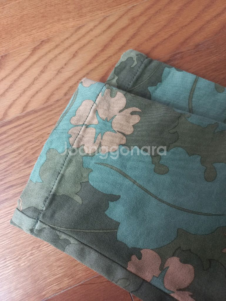 플라워 패턴 스판 바지--4