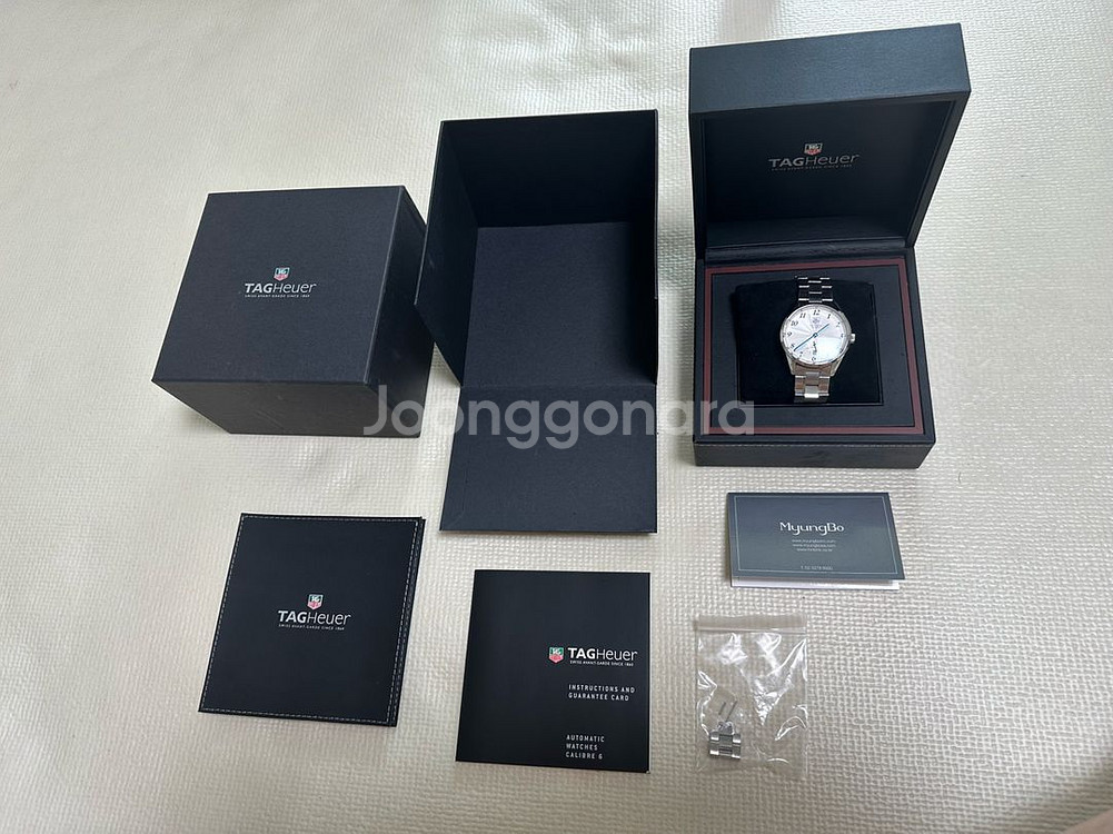 테그호이어 정품 까레라 헤리티지 38mm 시계--0