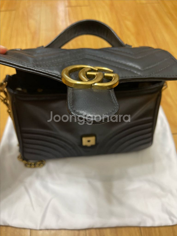 GUCCI 구찌 마몬트 탑 핸들백--3