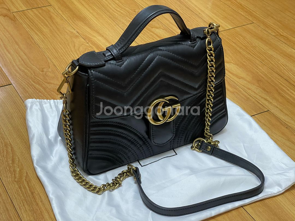 GUCCI 구찌 마몬트 탑 핸들백--2