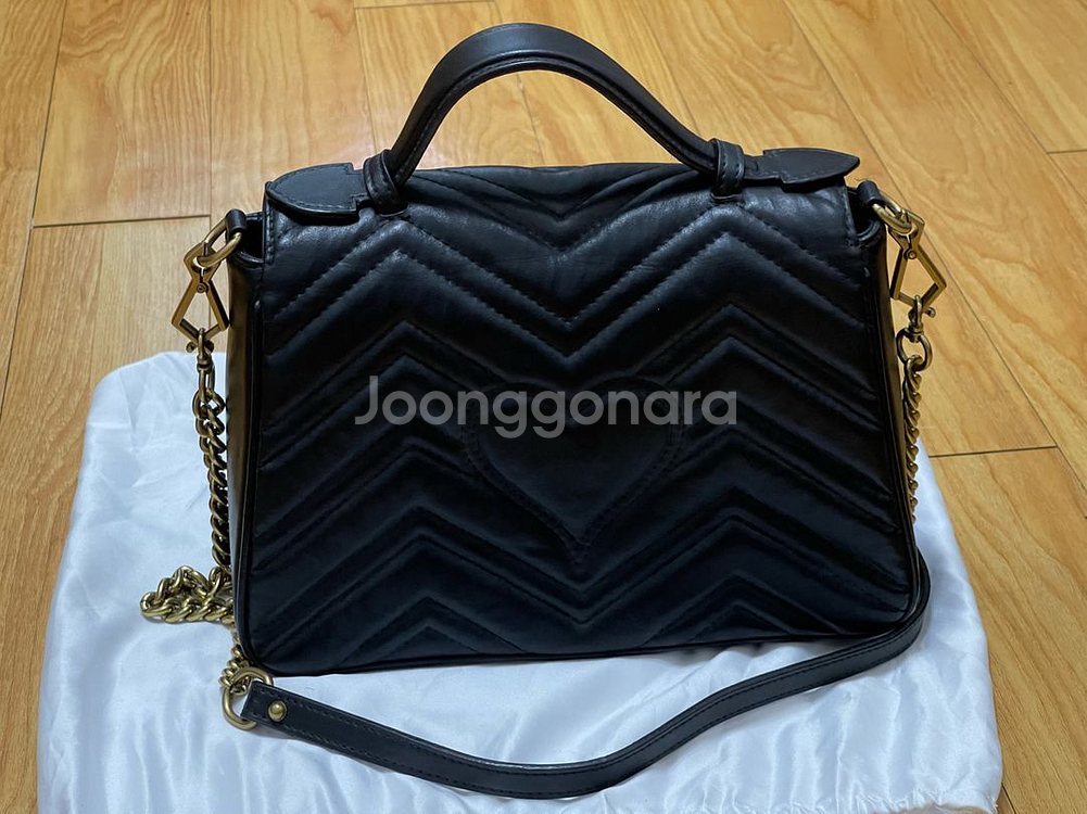 GUCCI 구찌 마몬트 탑 핸들백--6
