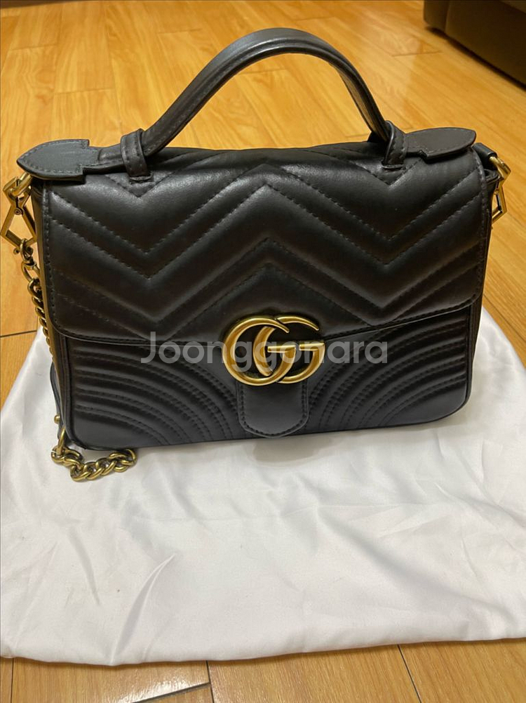 GUCCI 구찌 마몬트 탑 핸들백--7