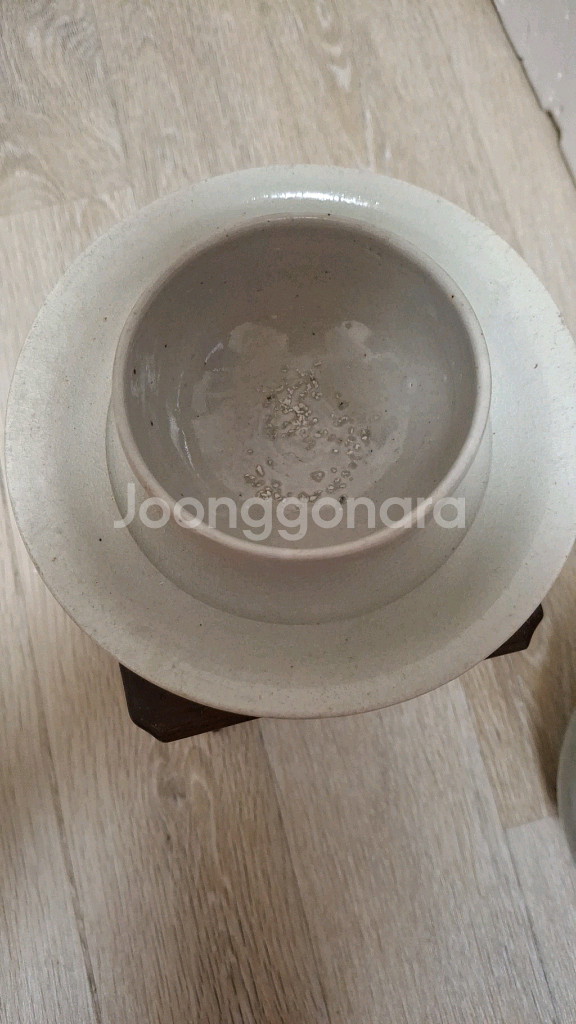 조선백자잔잔대--0