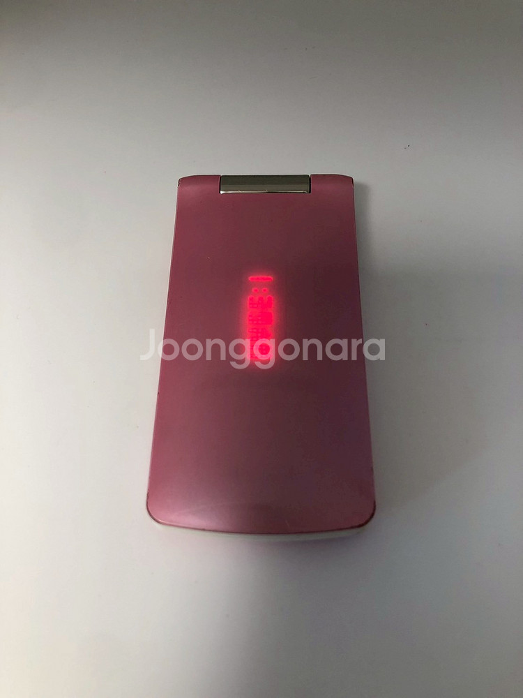 LG 휘슬폰(LG-LV7500) 핑크 소장용 기기--0