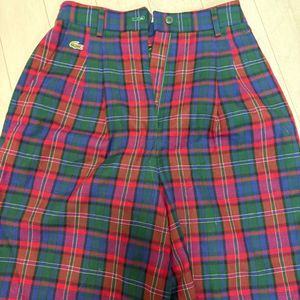 라코스테 체크 바지