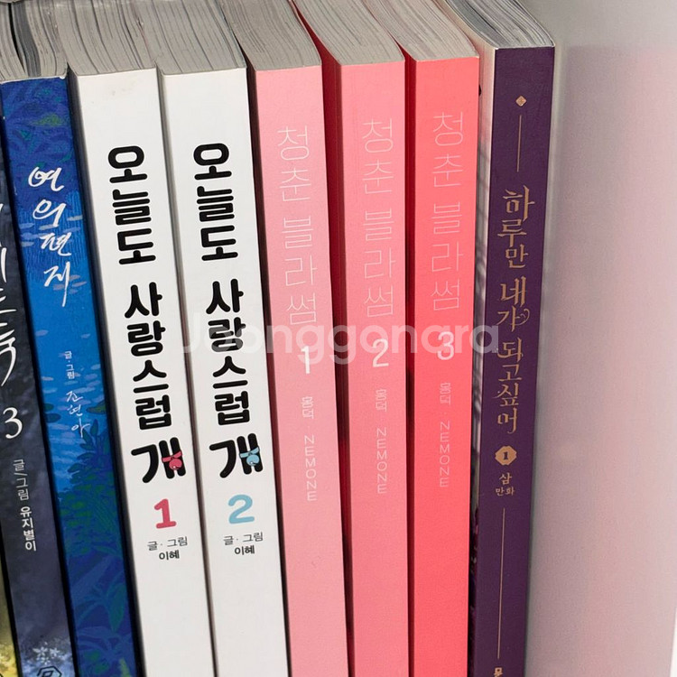 웹툰 단행본 판매 / 오늘도 사랑스럽개 / 청춘블라썸--0