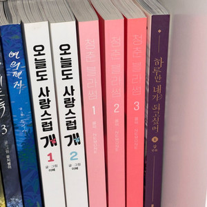 웹툰 단행본 판매 / 오늘도 사랑스럽개 / 청춘블라썸