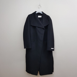 한섬 SJSJ 핸드메이드 블랙 울 캐시미어 롱코트