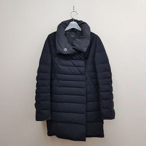한섬 타임 하이넥 덕다운 퀼팅 패딩 코트 S사이즈