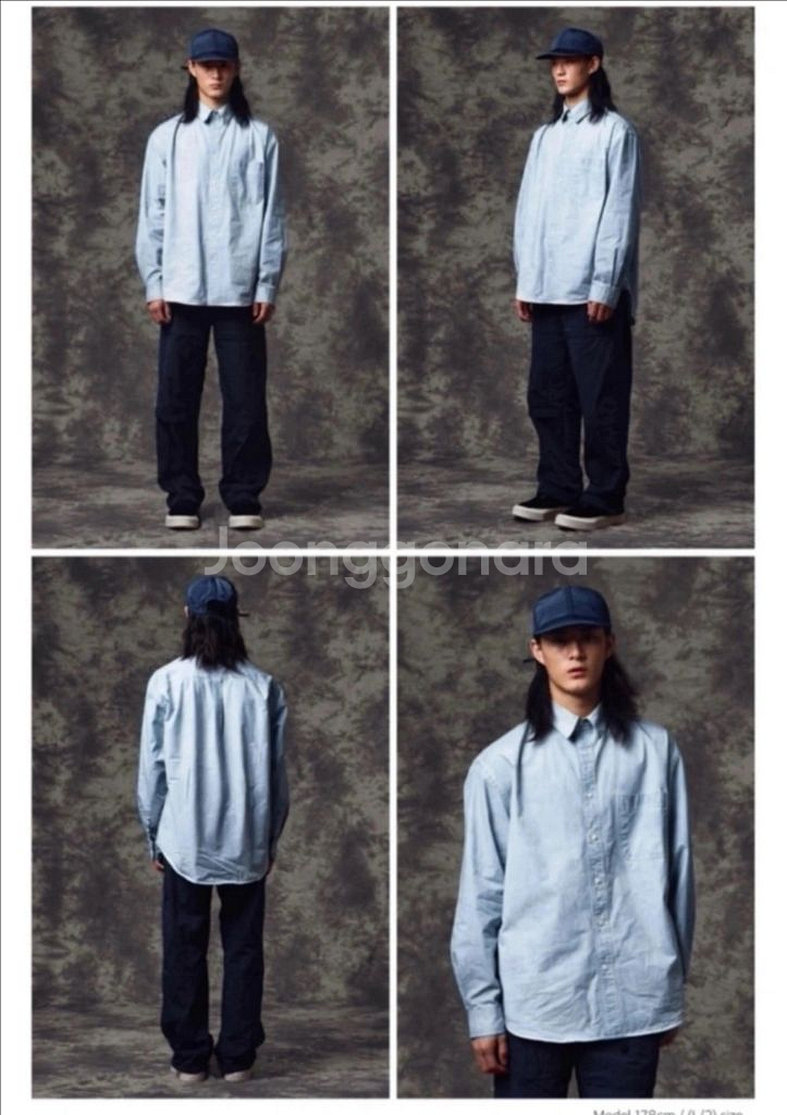 [L] 에스파이 R.D.R 셔츠 페이디드 블루(새상품)--2