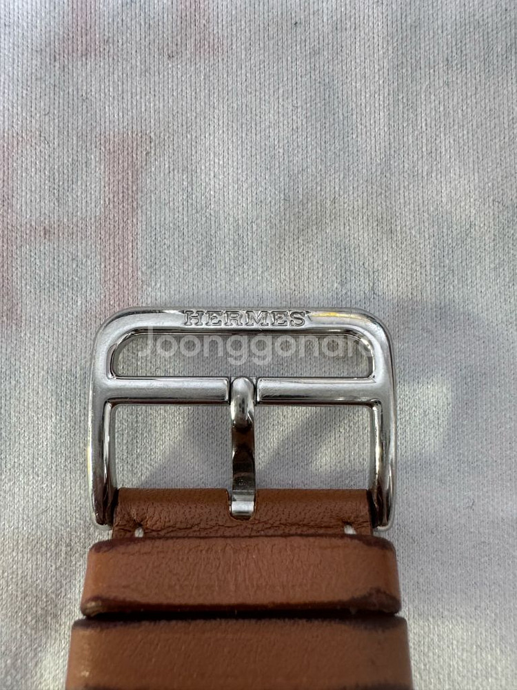 애플워치7 45mm 스테인리스 Hermes 가죽스트랩--4