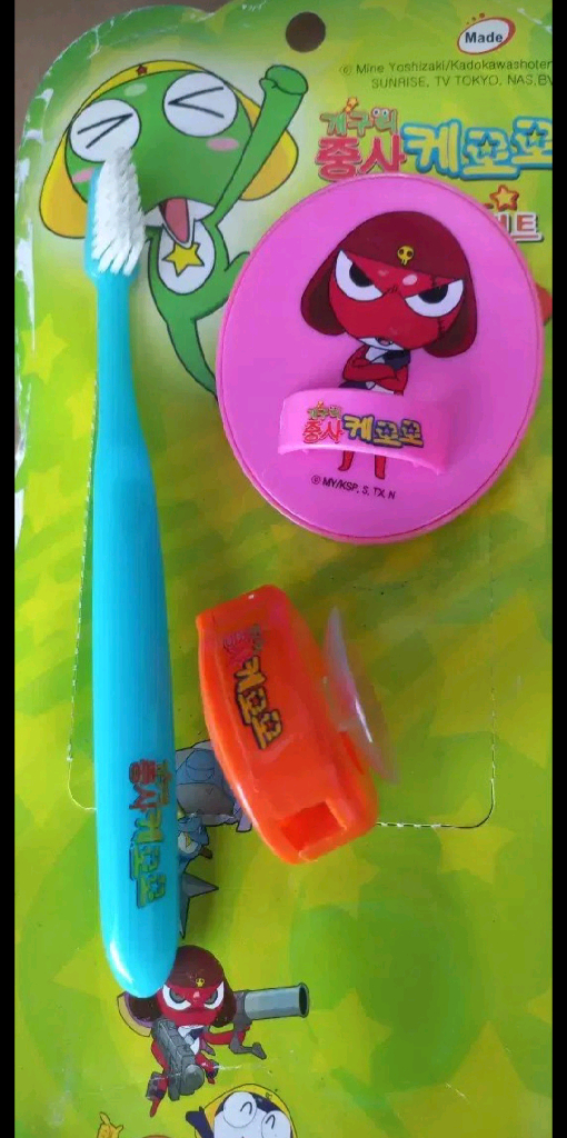 5세트) 개구리중사 케로로 칫솔걸이세트 이미지