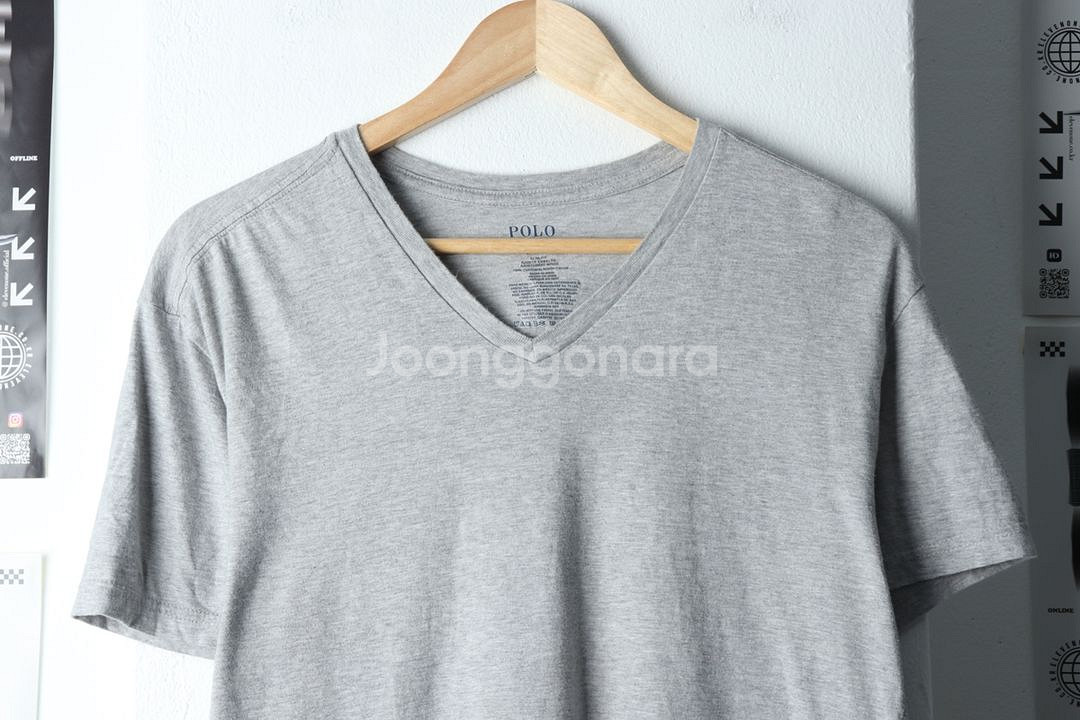 (L-XL) 폴로 랄프로렌 반팔 티셔츠 브이넥--2