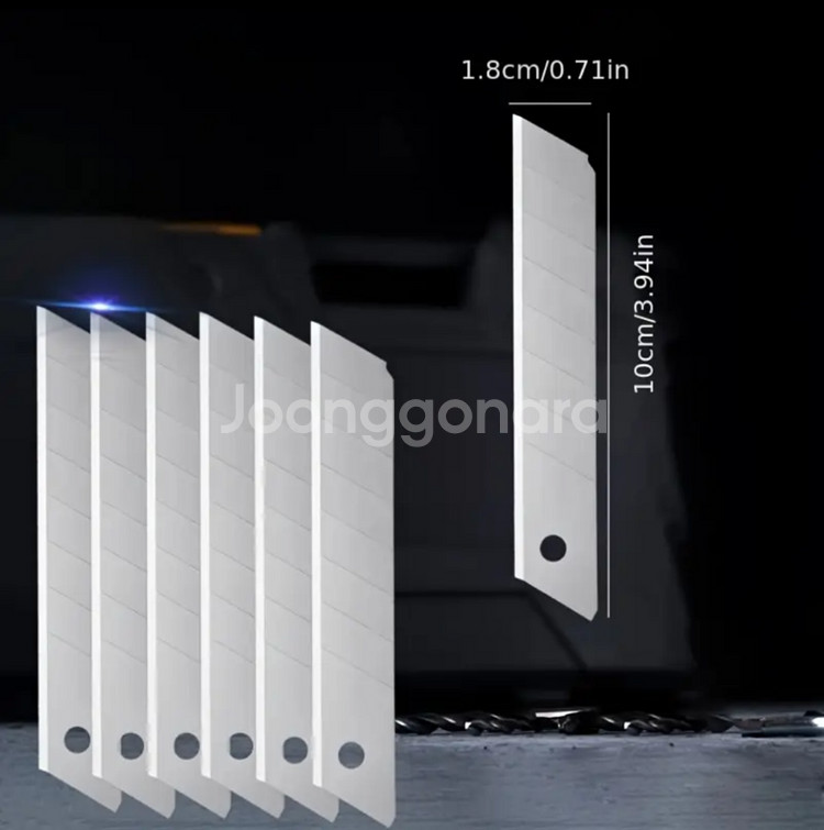 100 PCS 나이프 교체용 * 실버아트 블레이드--2