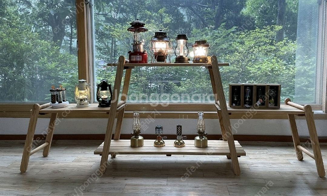 리니 미순 3단 미송 우드 쉘프--4