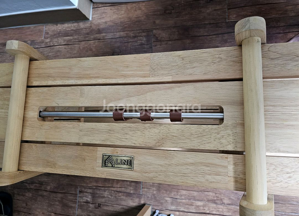 리니 미순 3단 미송 우드 쉘프--6