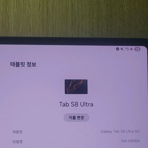 갤럭시 탭 S8 울트라 5G (s급) + 펜슬, 케이스