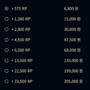 롤 rp 1:7 충전식 구매합니다