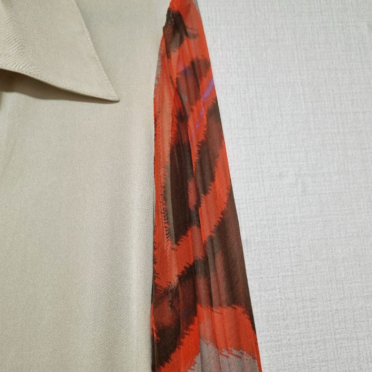 띠어리 정품 실크 남방--2