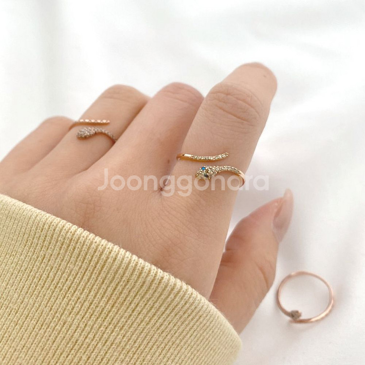 14k 뱀반지 새상품--1