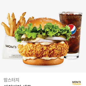 맘스터치 싸이버거 세트