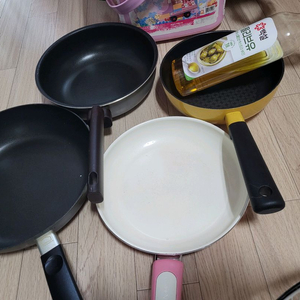 후라이펜 일괄 및 올리브유