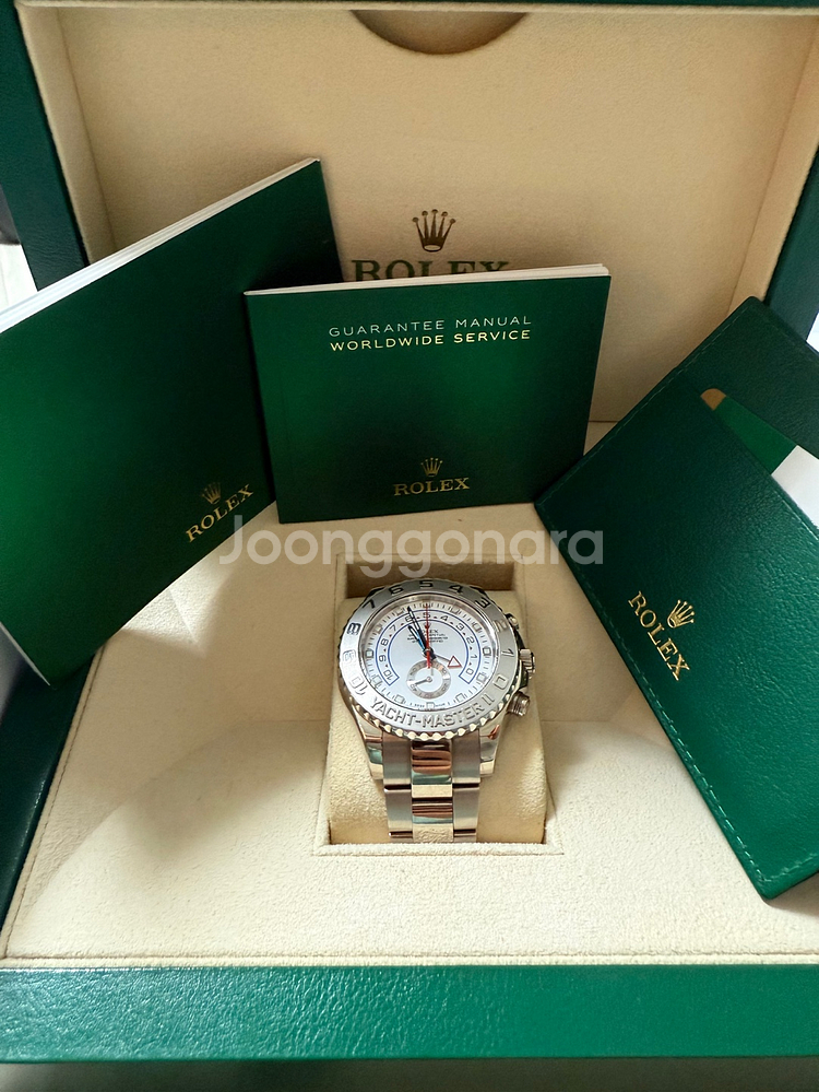 롤렉스 요트마스터2 화이트골드 흰판 44MM--0