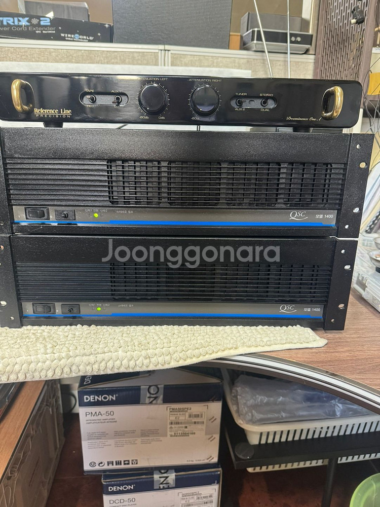 QSC 1400 켄티알 파워앰프(MADE IN USA)--0