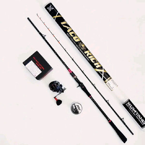 문어전용 카본선상낚시대+베이트릴(보증서)+합사