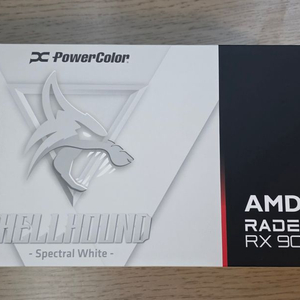 PowerColor 9070 XT 헬하운드 화이트