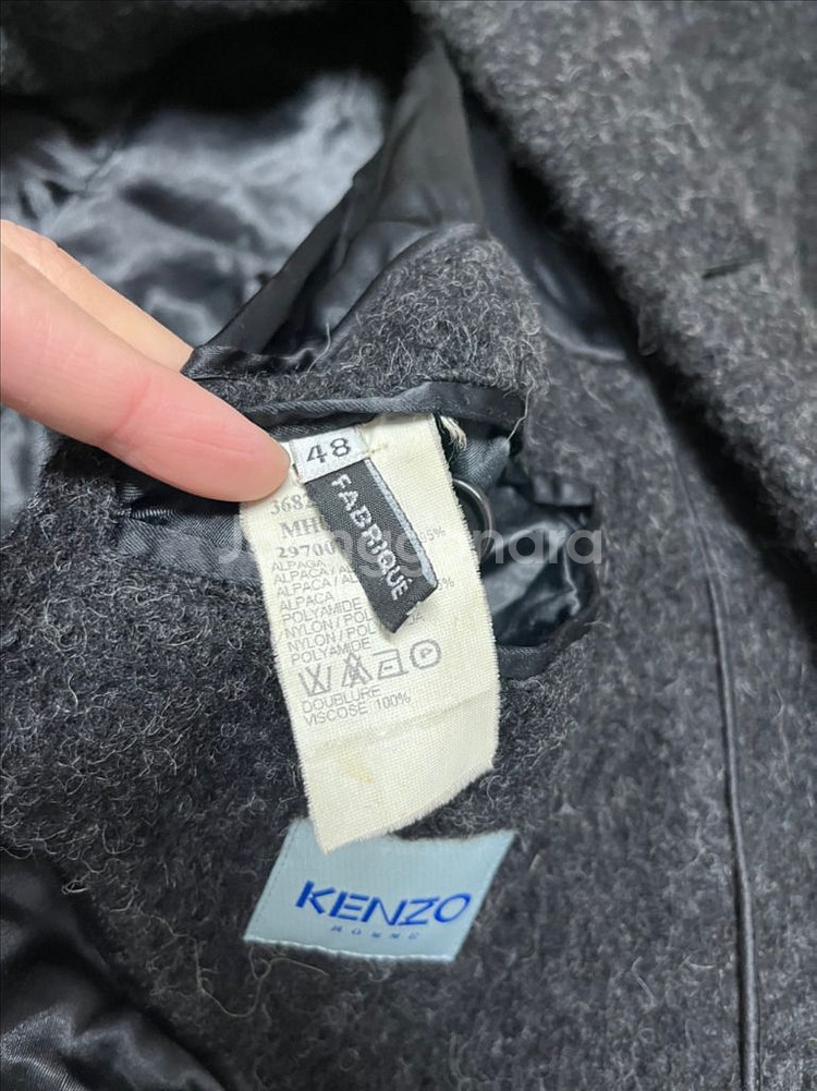 겐조 알파카 코트--7