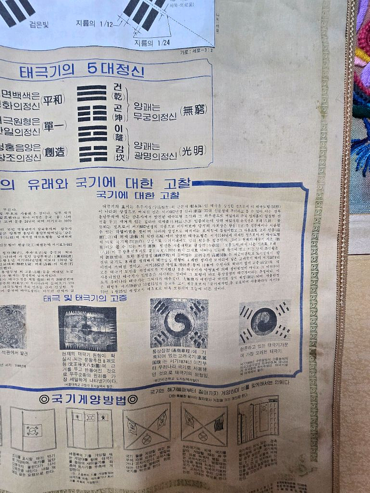 대한민국국회 태극기제작법1949년(근대사보물급)--4