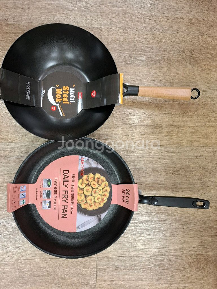 철판 궁중팬30cm//후라이팬 34cm 각각 새상품--0