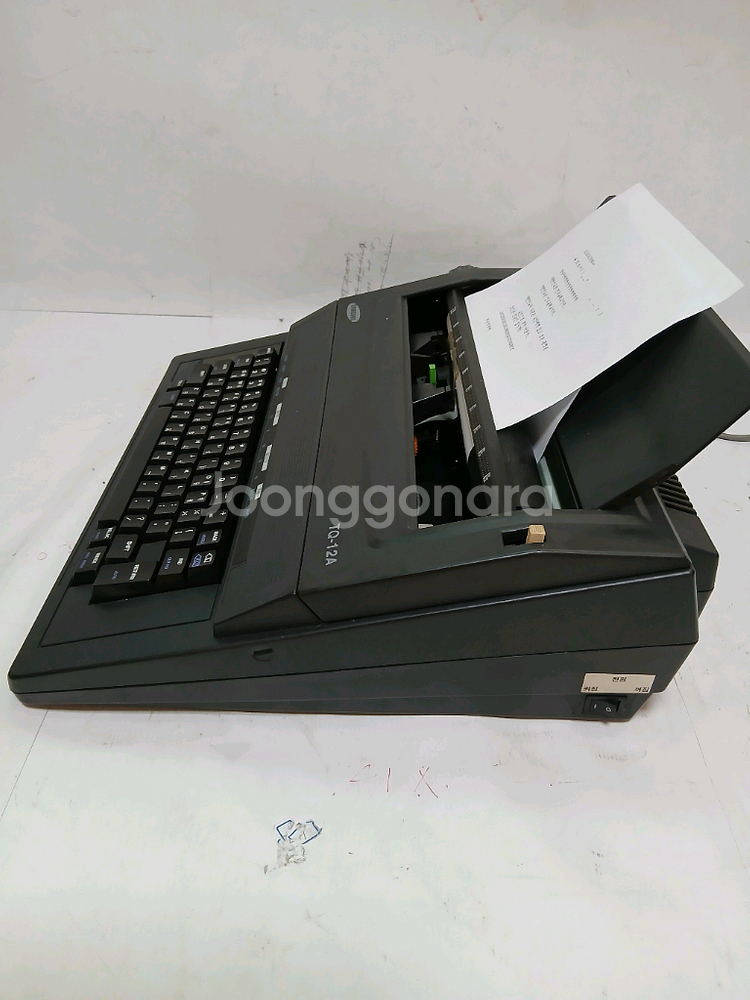 삼성 전동 타자기 tq-12a 작동상태 완벽--4