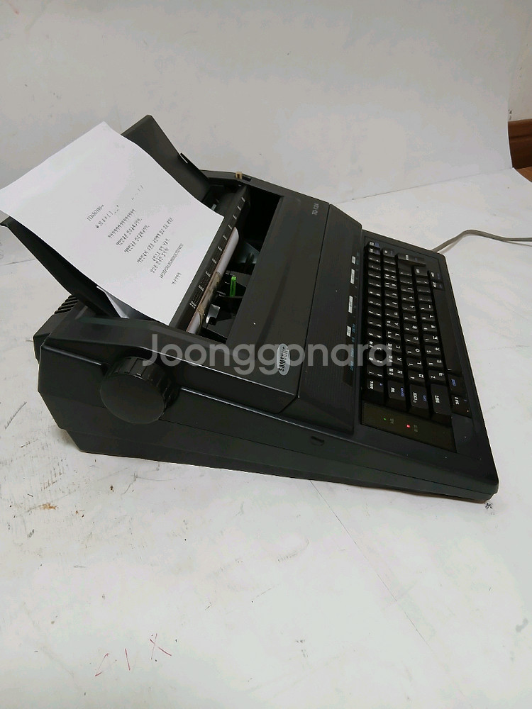 삼성 전동 타자기 tq-12a 작동상태 완벽--8