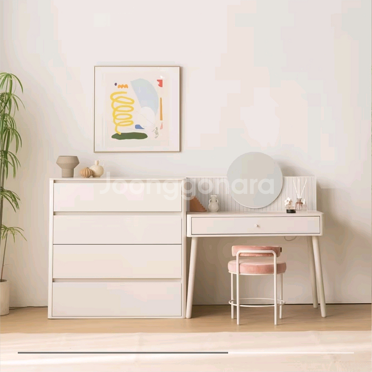 리바트 전시품)침실가구 에스테틱 4단서랍장--0