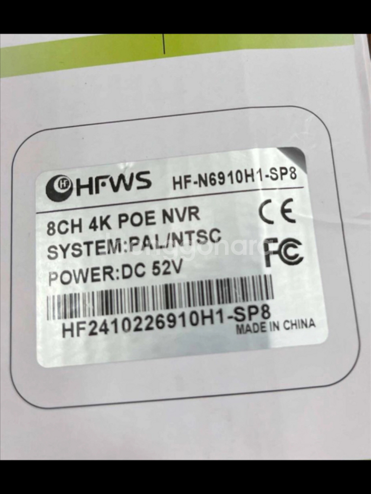 HFWS HF-N6910H1-SP8 NVR 미사용품--4