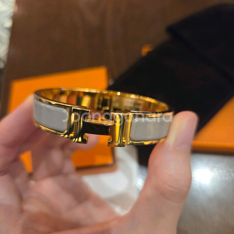 에르메스 클릭아슈 팔찌 마롱 글라세--0