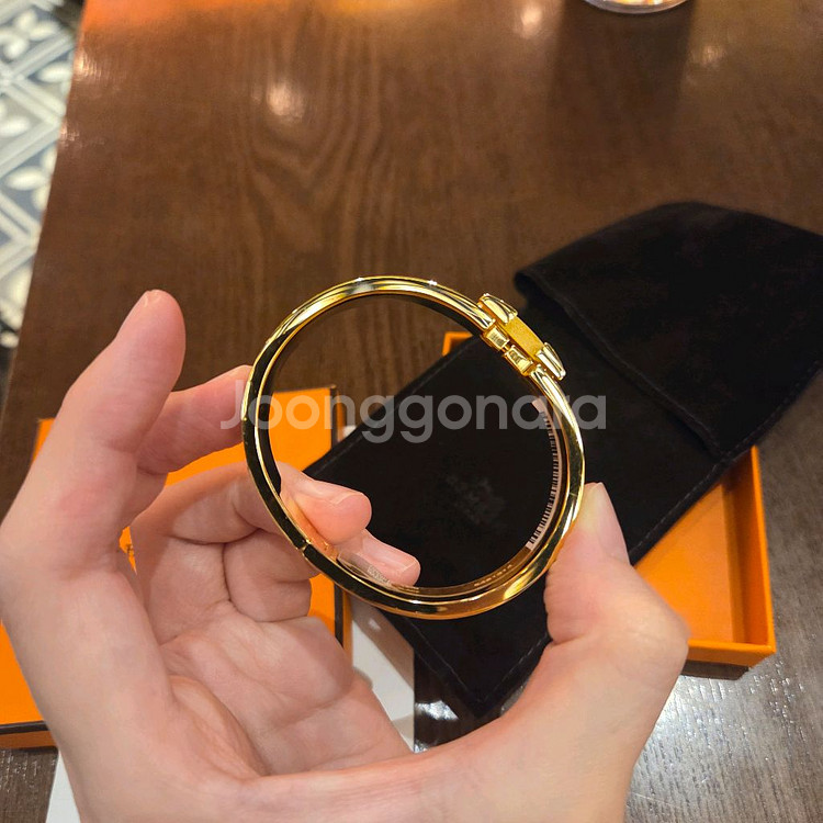 에르메스 클릭아슈 팔찌 마롱 글라세--3