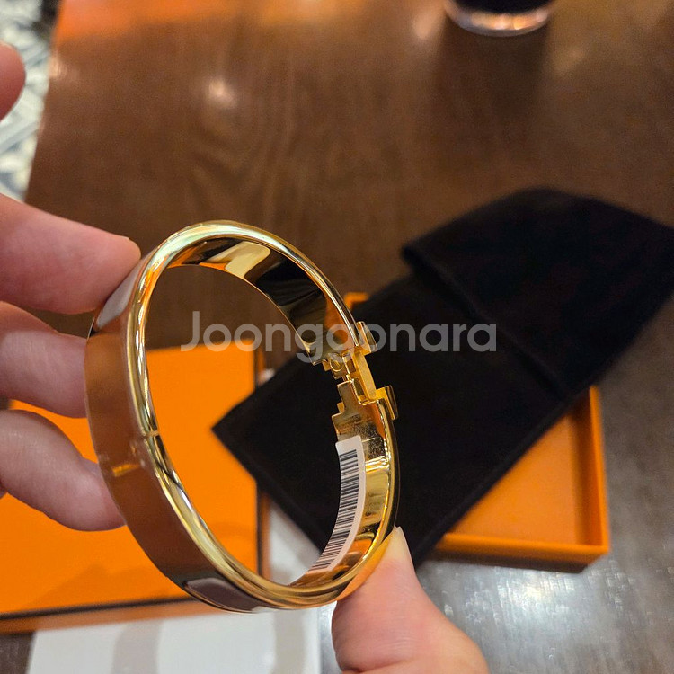 에르메스 클릭아슈 팔찌 마롱 글라세--5