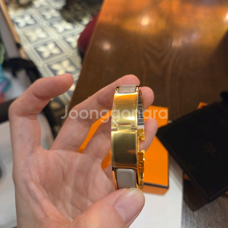 에르메스 클릭아슈 팔찌 마롱 글라세--4