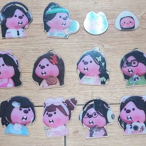 잔망 루피 아크릴 파츠 24개 일괄