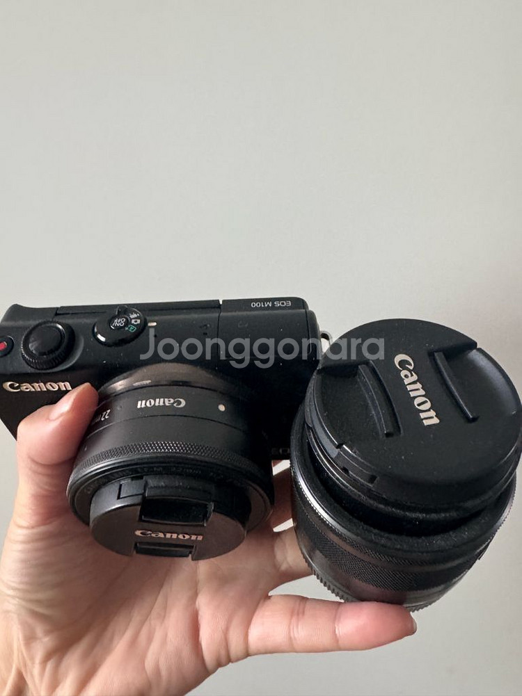 캐논 eos m100 단렌즈/번들렌즈 포함 풀박--1